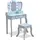 Teamson Kids Kinderschminktisch Herzförmig 0 x 0 cm Holz blau hellblau