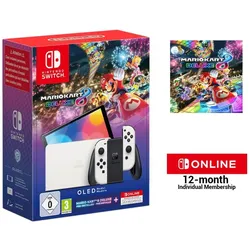Switch OLED + Mario Kart 8: Deluxe + 12 Monate Nintendo Online 