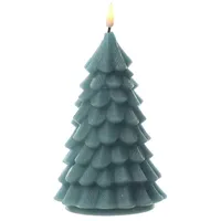 Deluxe Homeart LED Kerze Tannenbaum H: 16 cm grün