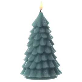 Deluxe Homeart LED Kerze Tannenbaum H: 16 cm grün