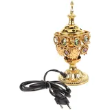 ULDIGI Elektrischer Weihrauchbrenner Kompakt und Elegant mit Stecker aus Eisen und Kunststoff für Aromatherapie und Wohnraumdekoration zu Hause