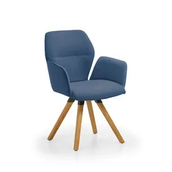 Niehoff Sitzmöbel Merlot Design-Armlehenenstuhl Stativ-Gestell Massivholz/Stoff - Wildeiche