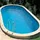 Evolution Poolfolie Oval Adriablau 871 x 400 x 150 cm