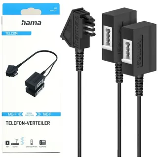 Hama 00201131 Kabeladapter TAE-F 2 x TAE-F Schwarz,