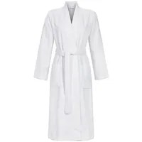 Ringella Unisex-Bademantel mit Bindegürtel aus Frottee, Baumwolle, Kimonokragen, Bindegürtel, Frotteemantel mit Bindegürtel "UNISEX" weiß S