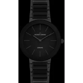 Jacques Lemans Monaco Massiv Edelstahl/High-Tech-Ceramic massiv Edelstahl ip-Black 42-7O