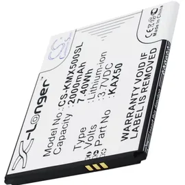 Cameron Sino Akku passend für Kazam Trooper X5.0, Akku KAX50 3,7 Volt 2000mAh
