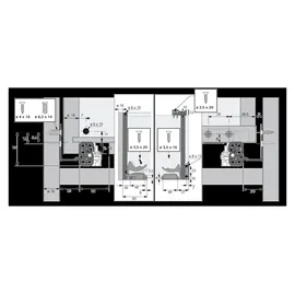 Hettich Unterflur-Vollauszug Quadro V6 9047666 350 mm
