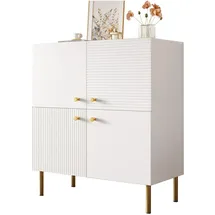 Okwish Sideboard Weiß, Holzwerkstoff, 36x90x80 cm, Wohnzimmer, Kommoden & Sideboards, Sideboards