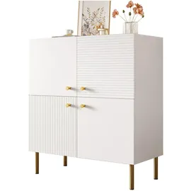 Okwish Sideboard Weiß, Holzwerkstoff, 36x90x80 cm, Wohnzimmer, Kommoden & Sideboards, Sideboards