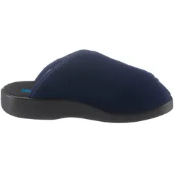 Pantoffel, Gr. 40, blau (marine), Textil, Schuhe