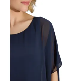 Swing Jumpsuit mit Rundhalsausschnitt, Marine, 48
