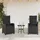 vidaXL Gartensessel 59,1 x 43,5 x 34,1 cm schwarz 2 St.