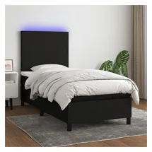 vidaXL Boxspringbett 100 x 200 cm Schwarz