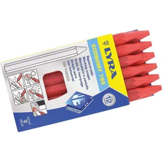 Lyra Pet Signierkreide 795 ECONOMY 110x11mm blau 6eckig gespitzt unpapiert LYRA