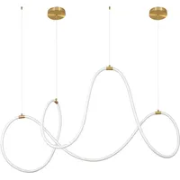 Nova Luce Cerelia 1-flg. 56W 60 cm geschwungen Messing/Gold