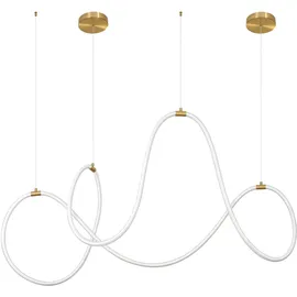 Nova Luce Cerelia 1-flg. 56W 60 cm geschwungen Messing/Gold