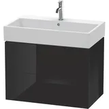 Duravit Waschtischunterschrank 2 Auszüge 78,4 x 54,4 x 45,9 cm Schwarz Hochglanz