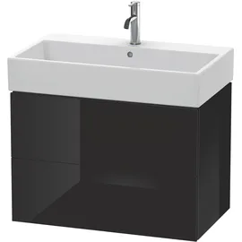 Duravit Waschtischunterschrank 2 Auszüge 78,4 x 54,4 x 45,9 cm Schwarz Hochglanz