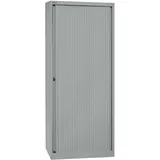 BISLEY Rollladenschrank silber 4 Fachböden 80,0 x 43,0 x 198,0 cm