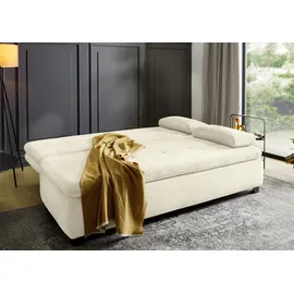Jockenhöfer Schlafsofa JOCKENHÖFER GRUPPE "Balu, B: 201 cm, Liegefl. 151x201 cm, Dauerschläfer", beige, B:201cm T:101cm, Korpus: 100% Polyester;Kissen: 100% Polyester, Sofas, Schlafsofa, mit Bettfunktion, Bettkasten & einfachen Hub-Schwenkbeschlag