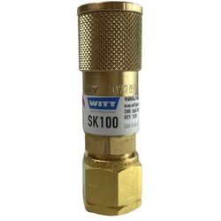 WITT Schlauchkupplung SK 100-3 für Brenngase G 3/8 Zoll LH IG