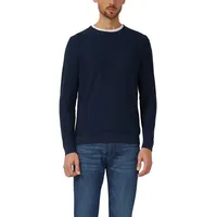 s.Oliver Strickpullover mit Flammgarnstruktur und Rollkante