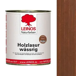 Leinos Holzlasur wässrig 266 Nussbaum - 0,75 l Dose