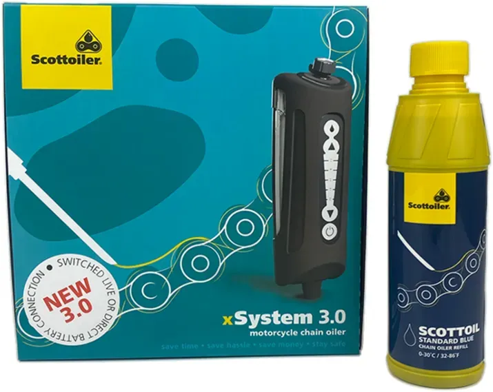 SCOTTOILER Xsystem 3.0 + 250 ml Olie Standaard Blauw