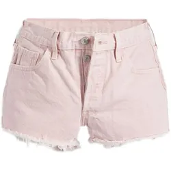 LEVI ́S 501 Damen Shorts im 5-Pocket-Stil Baumwoll-Hose Denim kurze Hose 563270326 Rosa - W24
