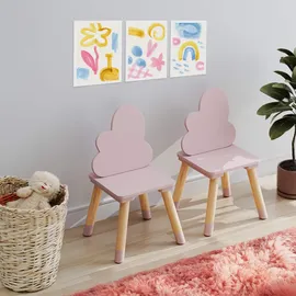 Mobili Rebecca Kinderstühle, Pink, Holzwerkstoff, 25x50x25 cm, Kinder- - Jugendzimmer, Kindermöbel, Kindersitzmöbel - -tische, Kinderstühle