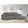 OTTO home Ecksofa OTTO HOME "BEATRICE optionale Schlafsofa mit Bettkasten, B/T/H: 265/170/86 cm", grau (mittelgrau), B:265cm H:86cm T:170cm, 100% Polyester, Sofas, Ecksofa, L-Form, wahlweise auch mit Bettfunktion und Bettkasten