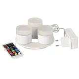 Duni LED Mini Lamp, inkl. Fernbedienung und Ladestation, 3er Set 186496 Ø 1 Karton = 1 Stück