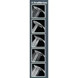 Primaster Handbrause 5 Strahlarten Water Fun chrom-weiß wassersparend
