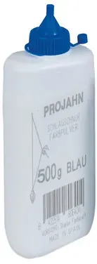 Farbpulverflasche 500g blau für Schlagschnurroller