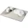 Wenko Dima Spülenzubehör wasserabsorbierend schnelltrocknend Küchenmatte Diatomeenerde einrollbar 50x40 cm schwarz beige Gummi Polyester