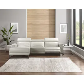 OTTO home Ecksofa OTTO HOME "LUND, Naturleder, L-Form, 261cm, man./elektr. Relaxfunktion (USB-A)", beige (creme), B:261cm H:97cm T:179cm, Echtleder 100% Echtleder;Kunstleder 100% Polyurethan, Sofas, Ecksofa, und Kopfteilverstellung