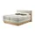 U N O Sports uno Massivholz-Boxspringbett mit Bettkasten Morgan ¦ beige ¦ Maße (cm): B: 184 H: 113