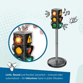 alldoro gmbh alldoro 60230 XXL-Verkehrsset mit Ampel, 10 Verkehrsschildern (75 cm) - 4 Pylonen,