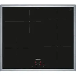 Siemens EI645CFB6E, iQ300, Induktionskochfeld, 60 cm, herdgesteuert, Schwarz, Mit Rahmen aufliegend