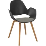 Esszimmerstuhl FALK Eiche Furnier hellgrau