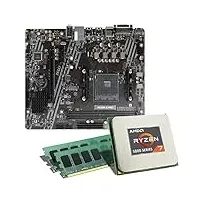 Mainboard Bundle | AMD Ryzen 7 5700G 8x3800 MHz, MSI A520M-A Pro, 32 GB DDR4-RAM, Radeon Graphics, 1x M.2 Port, 4X SATA 6Gb/s, USB 3.2 Gen1 | Tuning Kit | CSL PC Aufrüstkit