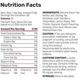 lulutox Detox Tee Ingwer Teebeutel 28 St.