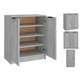 vidaXL Schuhschrank Grau Sonoma 59x35x70 cm Holzwerkstoff