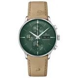 JUNGHANS Meister Chronoscope Herrenuhr Automatik Beige/Grün