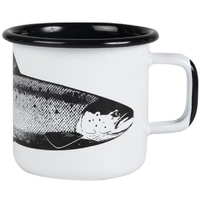 Muurla - Fisch Lachs - Tasse/Kaffeetasse/Becher/Emaillebecher - Emaille -