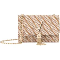 Valentino Divina Summer Umhängetasche Baumwolle Brown/White
