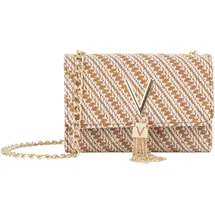 Valentino Divina Summer Umhängetasche Baumwolle Brown/White