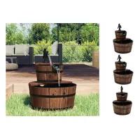 vidaXL Gartenbrunnen mit Pumpe 44,5x44,5x58 cm Massivholz Tanne