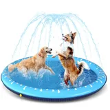 Hundepool, D100cm/39in Planschbecken für Große & Kleine Hunde, 0.55mm Verdick...